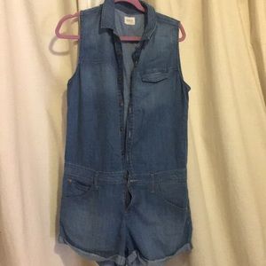 Hudson short jean jumpsuit